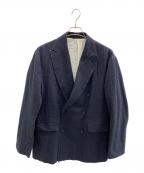 BLURHMSブラームス）の古着「Seersucker Double-breasted Jacket」｜ネイビー