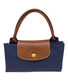 LONGCHAMP（ロンシャン）の古着「ハンドバッグ」｜ネイビー