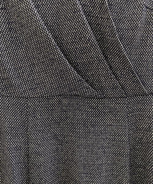 COUP DE CHANCE（クードシャンス）COUP DE CHANCE (クードシャンス) ウール混カシュクールワンピース ネイビー サイズ:38の古着・服飾アイテム