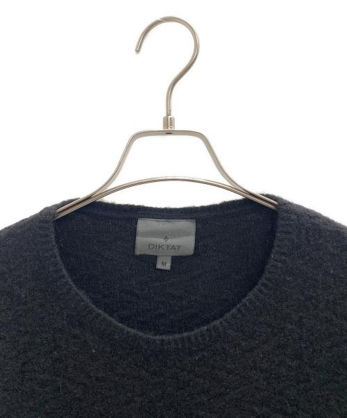 DIKTAT（ディクタクト）DIKTAT (ディクタクト) 厚手ニット ブラック サイズ:Mの古着・服飾アイテム