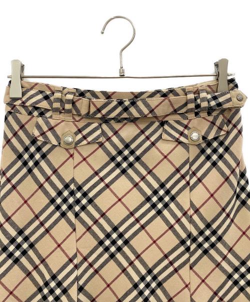 BURBERRY BLUE LABEL（バーバリー ブルー レーベル）BURBERRY BLUE LABEL (バーバリー ブルー レーベル) ノバチェックミディスカート ベージュ サイズ:38の古着・服飾アイテム