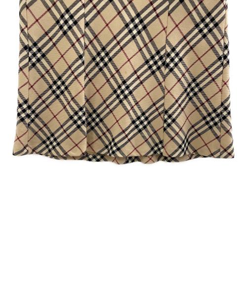 BURBERRY BLUE LABEL（バーバリー ブルー レーベル）BURBERRY BLUE LABEL (バーバリー ブルー レーベル) ノバチェックミディスカート ベージュ サイズ:38の古着・服飾アイテム