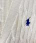中古・古着 POLO RALPH LAUREN (ポロ・ラルフローレン) ニットカーディガン ホワイト サイズ:L：5000円