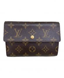 LOUIS VUITTON（ルイ ヴィトン）の古着「モノグラム　ポルトトレゾール エテュイパピエ」｜ブラウン