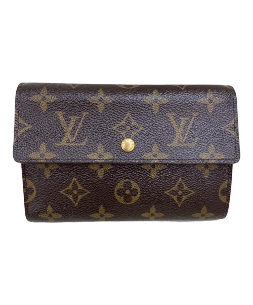 LOUIS VUITTON（ルイ ヴィトン）LOUIS VUITTON (ルイ ヴィトン) モノグラム　ポルトトレゾール エテュイパピエ ブラウンの古着・服飾アイテム