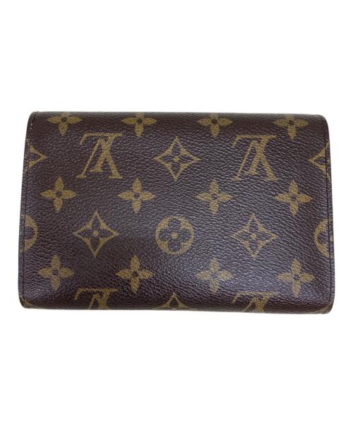 LOUIS VUITTON（ルイ ヴィトン）LOUIS VUITTON (ルイ ヴィトン) モノグラム　ポルトトレゾール エテュイパピエ ブラウンの古着・服飾アイテム