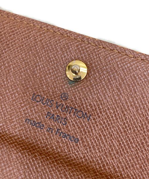 LOUIS VUITTON（ルイ ヴィトン）LOUIS VUITTON (ルイ ヴィトン) モノグラム　ポルトトレゾール エテュイパピエ ブラウンの古着・服飾アイテム