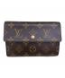 LOUIS VUITTON（ルイ ヴィトン）の古着「モノグラム　ポルトトレゾール エテュイパピエ」｜ブラウン