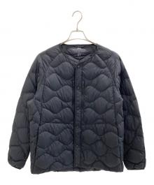 UNIQLO×WHITE MOUNTAINEERING（ユニクロ×ホワイトマウンテ二アニング）の古着「キルティングノーカラーダウンジャケット」｜ブラック