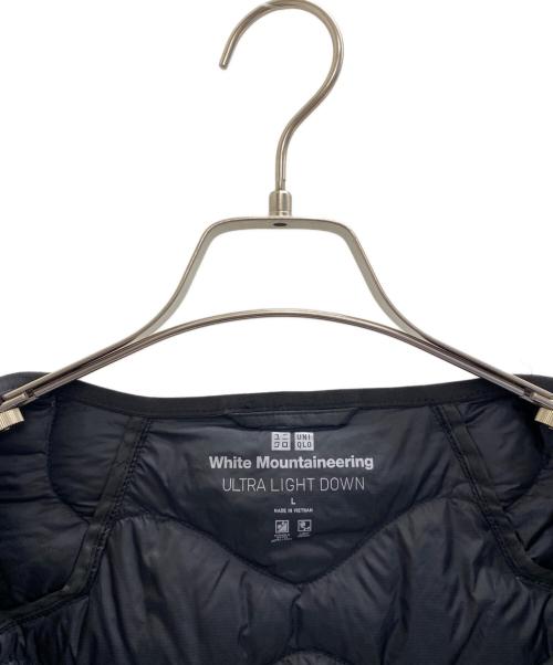 UNIQLO（ユニクロ）UNIQLO (ユニクロ) WHITE MOUNTAINEERING (ホワイトマウンテ二アニング) キルティングノーカラーダウンジャケット ブラック サイズ:Lの古着・服飾アイテム