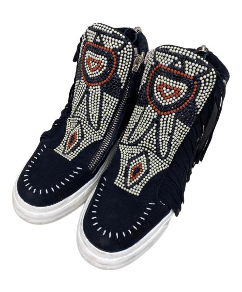 GIUSEPPE ZANOTTI（ジュゼッペザノッティ）GIUSEPPE ZANOTTI (ジュゼッペザノッティ) ハイカットスニーカー ブラック サイズ:24cmの古着・服飾アイテム