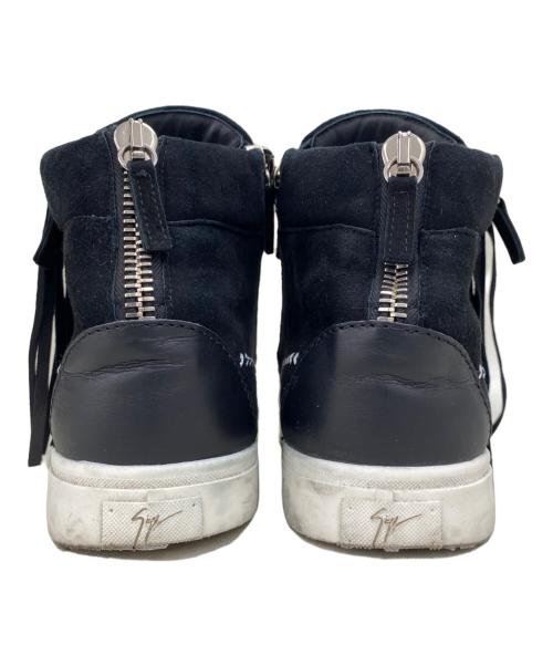 GIUSEPPE ZANOTTI（ジュゼッペザノッティ）GIUSEPPE ZANOTTI (ジュゼッペザノッティ) ハイカットスニーカー ブラック サイズ:24cmの古着・服飾アイテム