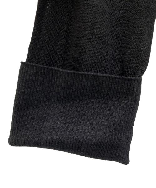 COS（コス）COS (コス) リネンクルーネックニット ブラック サイズ:XSの古着・服飾アイテム