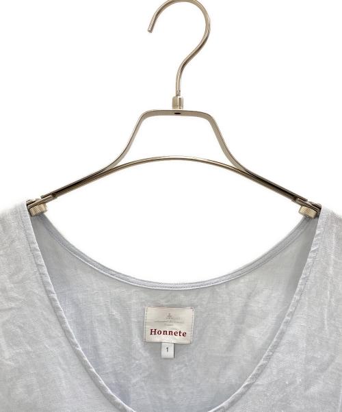 Honnete（オネット）Honnete (オネット) ノースリーブ・キャミソールワンピース サックスブルー サイズ:1の古着・服飾アイテム