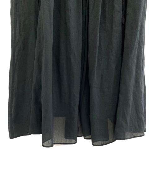 ELENDEEK（エレンディーク）ELENDEEK (エレンディーク) コットンシフォンワンピース ブラック サイズ:M 未使用品の古着・服飾アイテム