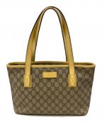 GUCCIグッチ）の古着「トートバッグ」｜ブラウン×ベージュ