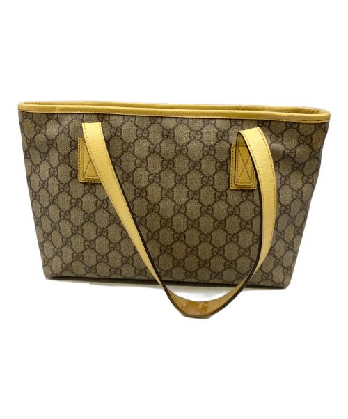 GUCCI（グッチ）GUCCI (グッチ) トートバッグ ブラウン×ベージュの古着・服飾アイテム