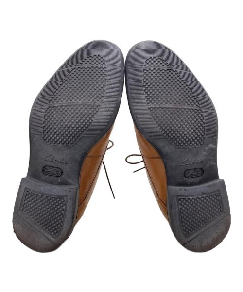 CLARKS（クラークス）CLARKS (クラークス) プレーントゥシューズ ブラウン サイズ:UK7.5の古着・服飾アイテム