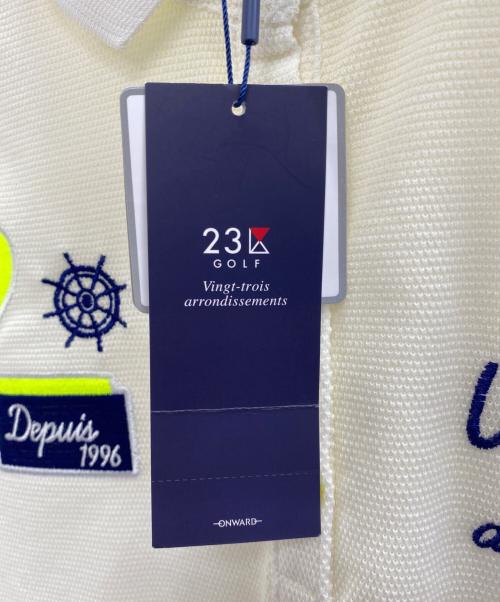 23区（ニジュウサンク）23区 (ニジュウサンク) ゴルフウェア(トップス) アイボリー サイズ:2の古着・服飾アイテム