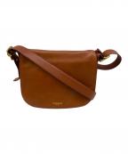 COACHコーチ）の古着「フラップショルダーバッグ」｜ブラウン