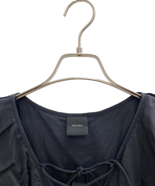 Spick and Span（スピック＆スパン）Spick and Span (スピック＆スパン) 23SS ノースリレイヤーフリル レースアップブラウス ブラック サイズ:Freeの古着・服飾アイテム