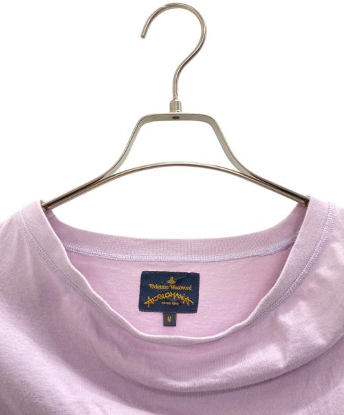 Vivienne Westwood ANGLOMANIA（ヴィヴィアンウエストウッドアングロマニア）Vivienne Westwood ANGLOMANIA (ヴィヴィアンウエストウッドアングロマニア) 半袖カットソー ライトピンク サイズ:Mの古着・服飾アイテム