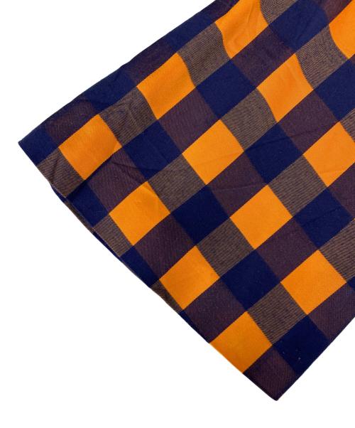 UNITED ARROWS（ユナイテッドアローズ）UNITED ARROWS (ユナイテッドアローズ) 長袖ワンピース ネイビー×オレンジ サイズ:38の古着・服飾アイテム