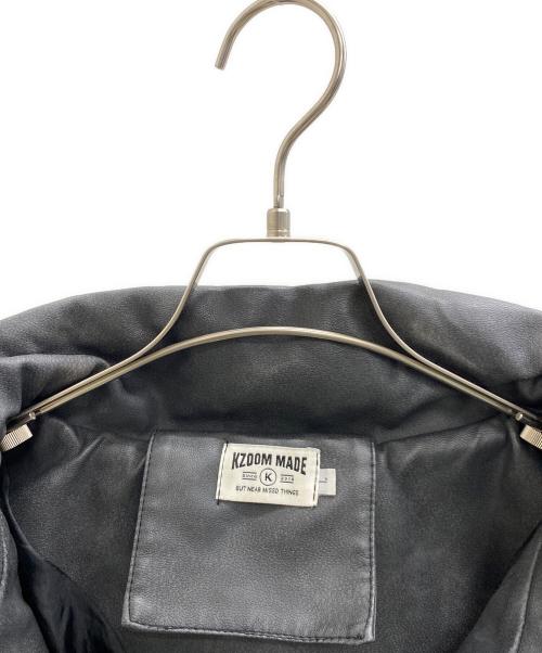 KZOOM MADE（ケーズーム メイド）KZOOM MADE (ケーズーム メイド) 中綿ジャケット ブラック サイズ:Lの古着・服飾アイテム