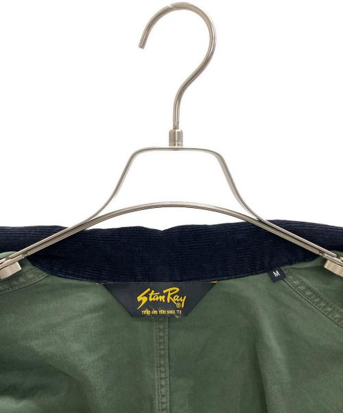 Stan Ray（スタンレー）Stan Ray (スタンレー) 襟コーデュロイカバーオール オリーブ サイズ:Mの古着・服飾アイテム