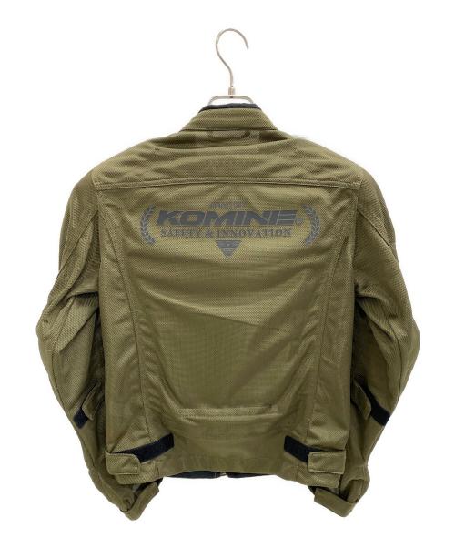komine（コミネ）komine (コミネ) ライダースジャケット グリーン サイズ:Mの古着・服飾アイテム