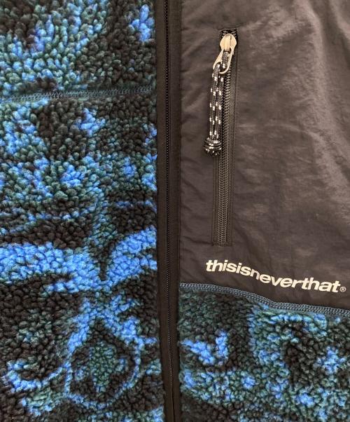 thisisneverthat（ディスイズネバーザット）thisisneverthat (ディスイズネバーザット) ボアジャケット ブルー×グリーン サイズ:Mの古着・服飾アイテム