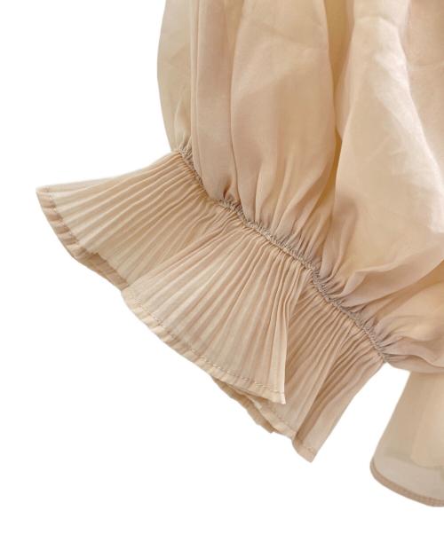 Snidel（スナイデル）Snidel (スナイデル) 24SS Sustainableギャザーオフショルブラウス ピンク サイズ:1の古着・服飾アイテム