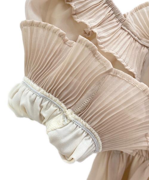 Snidel（スナイデル）Snidel (スナイデル) 24SS Sustainableギャザーオフショルブラウス ピンク サイズ:1の古着・服飾アイテム