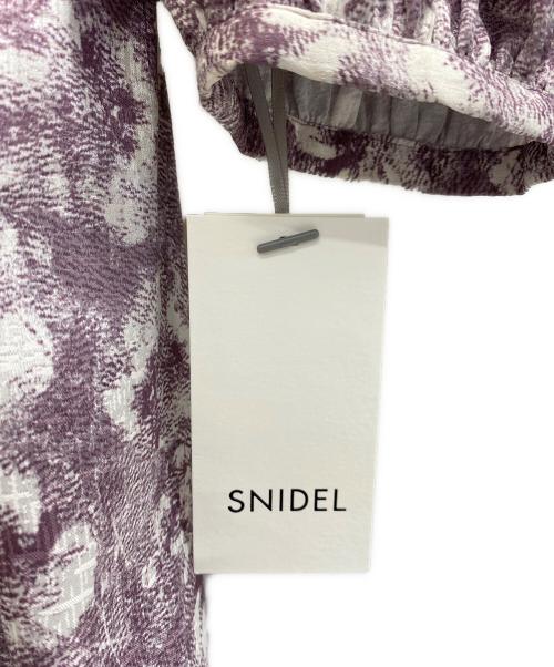 Snidel（スナイデル）Snidel (スナイデル) 25SS ジャガードプリントワンピース パープル サイズ:1 未使用品の古着・服飾アイテム
