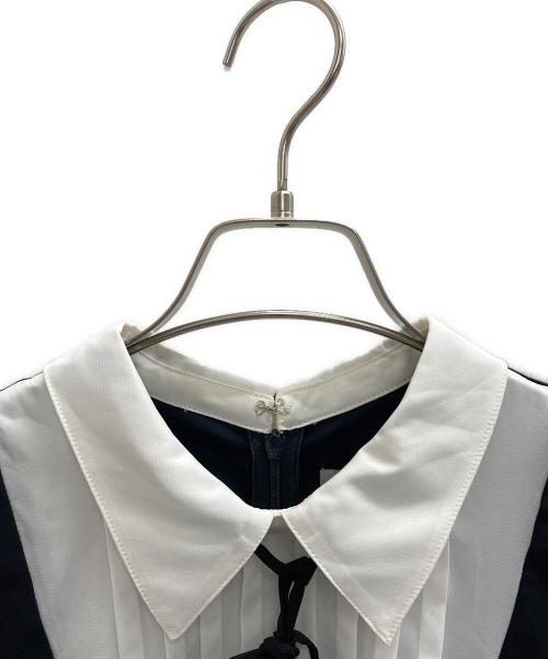 JILL BY JILLSTUART（ジル バイ ジルスチュアート）JILL BY JILLSTUART (ジル バイ ジルスチュアート) レイヤード風襟付きワンピース ブラック サイズ:Mの古着・服飾アイテム
