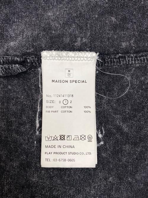 MAISON SPECIAL（メゾンスペシャル）MAISON SPECIAL (メゾンスペシャル) 24SS ケミカルオーバーダイプライムオーバーTシャツ グレー サイズ:01/Mの古着・服飾アイテム