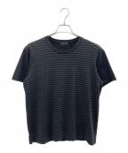 LAD MUSICIANラッドミュージシャン）の古着「クルーネックボーダーTシャツ」｜グレー×ブラック
