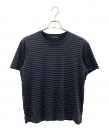 LAD MUSICIAN（ラッドミュージシャン）の古着「クルーネックボーダーTシャツ」｜グレー×ブラック