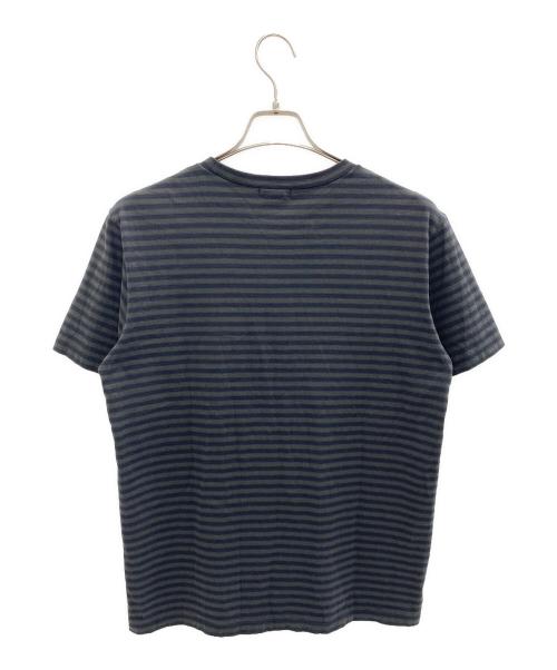 LAD MUSICIAN（ラッドミュージシャン）LAD MUSICIAN (ラッドミュージシャン) クルーネックボーダーTシャツ グレー×ブラック サイズ:44/Mの古着・服飾アイテム