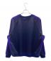 Needles (ニードルズ) 23AW Track Crew Neck Shirt - Poly Smooth ネイビー×パープル サイズ:L：14000円