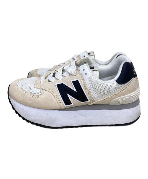 NEW BALANCE（ニューバランス）NEW BALANCE (ニューバランス) ローカットスニーカー アイボリー サイズ:24cmの古着・服飾アイテム