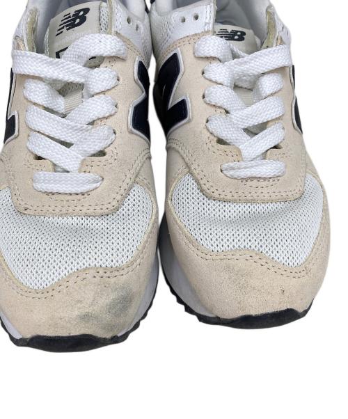 NEW BALANCE（ニューバランス）NEW BALANCE (ニューバランス) ローカットスニーカー アイボリー サイズ:24cmの古着・服飾アイテム