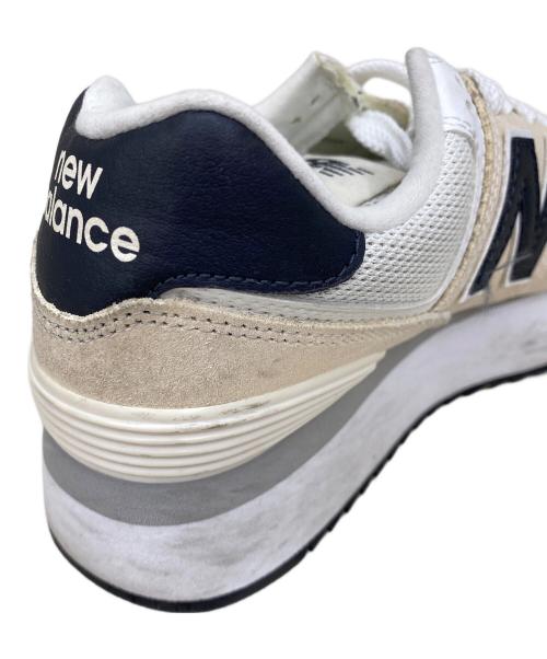 NEW BALANCE（ニューバランス）NEW BALANCE (ニューバランス) ローカットスニーカー アイボリー サイズ:24cmの古着・服飾アイテム