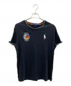 POLO RALPH LAURENポロ・ラルフローレン）の古着「ドイツ代表半袖Tシャツ」｜ブラック