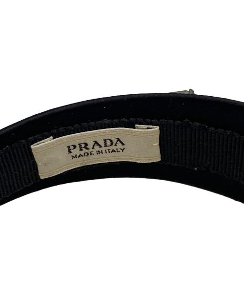 PRADA（プラダ）PRADA (プラダ) カチューシャ ブラックの古着・服飾アイテム