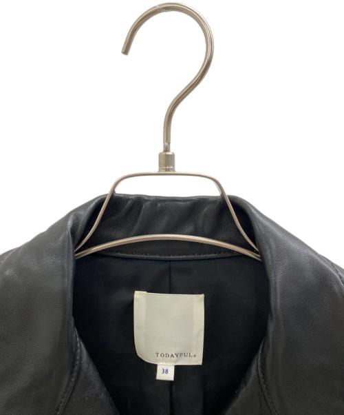 TODAYFUL（トゥデイフル）TODAYFUL (トゥデイフル) レザージャケット ブラック サイズ:38の古着・服飾アイテム
