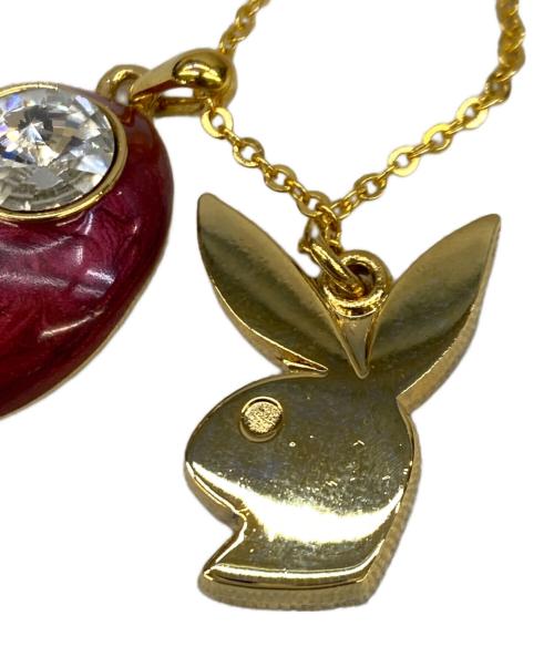 BIJOUX（ビジュー）BIJOUX (ビジュー) ネックレス ゴールドカラー×レッドの古着・服飾アイテム