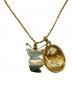 BIJOUX (ビジュー) ネックレス ゴールドカラー×レッド：5000円
