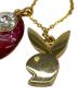 中古・古着 BIJOUX (ビジュー) ネックレス ゴールドカラー×レッド：5000円