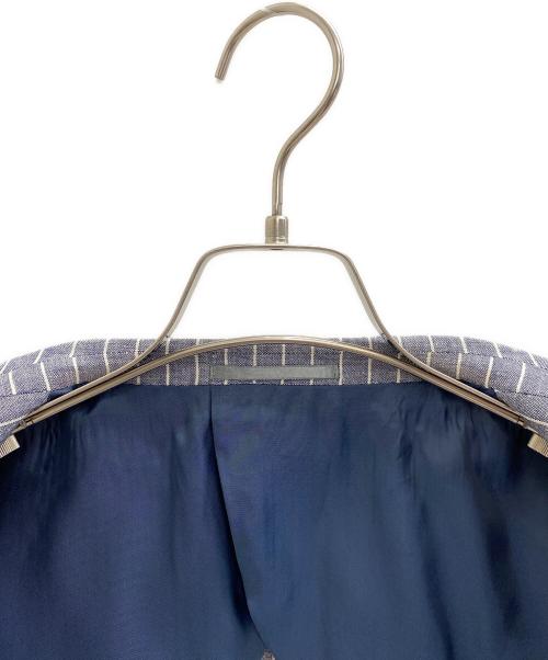 ERMENEGILDO ZEGNA（エルメネジルド・ゼニア）ERMENEGILDO ZEGNA (エルメネジルド・ゼニア) ストライプ3Bジャケット グレー サイズ:AB6の古着・服飾アイテム